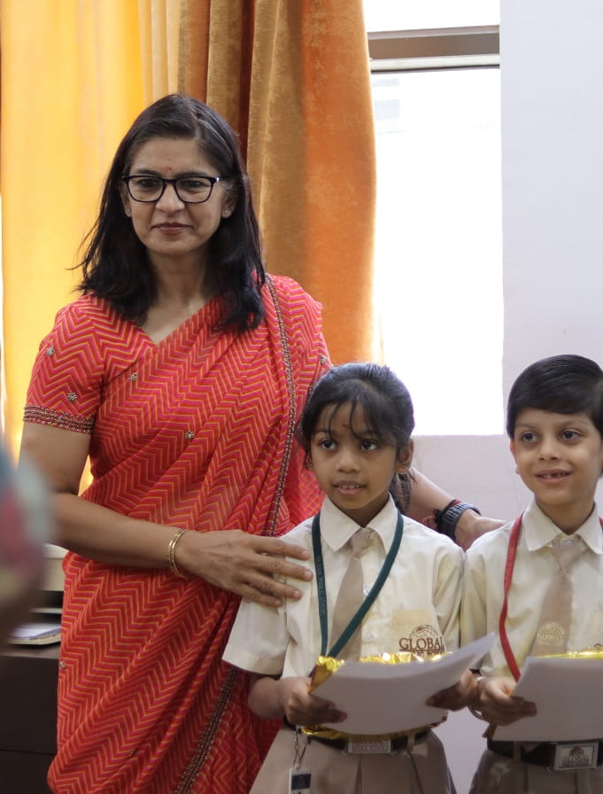 Students participating in school events